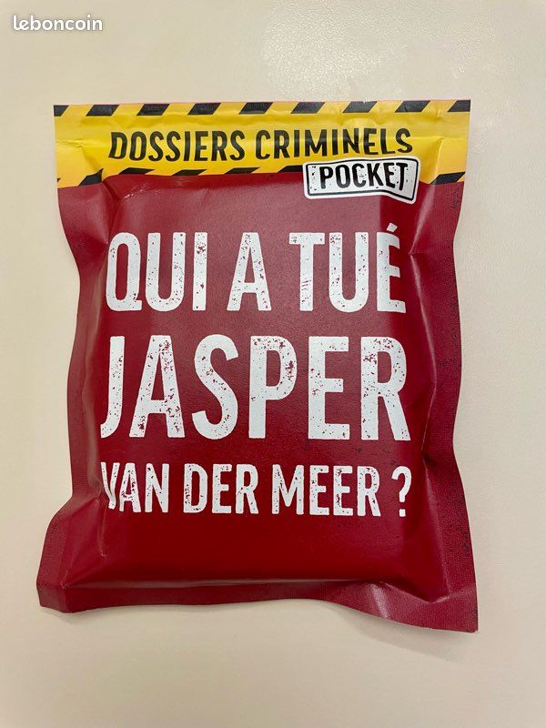 Dossier criminel pocket Qui a tué Jasper? Jeu d’enquête (image 1)
