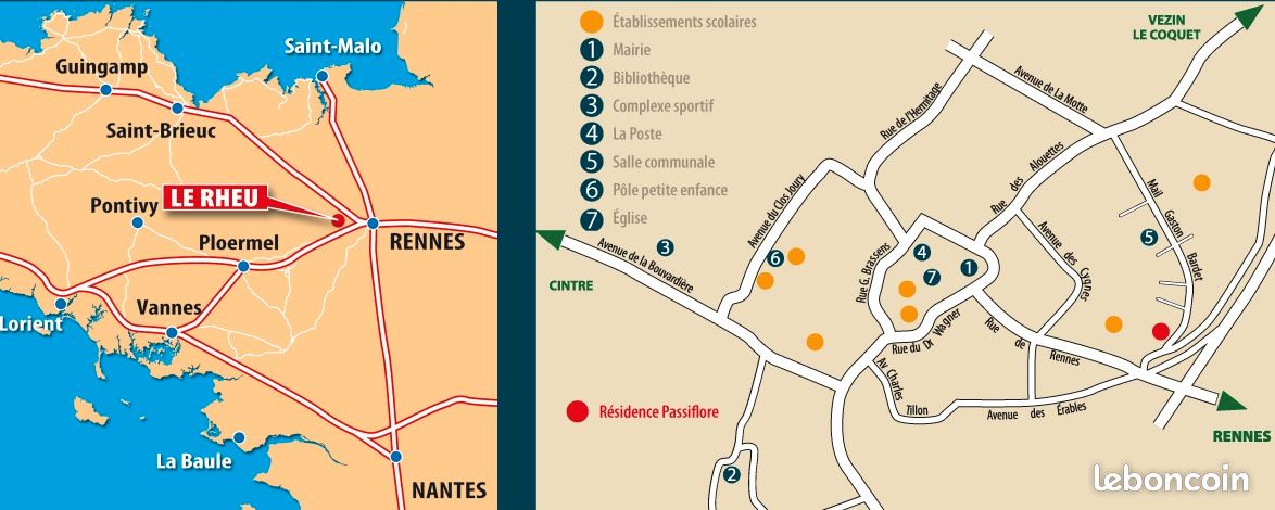 Appartement 2 pièces 43 m² · à Le Rheu · 43 m² · 560 €