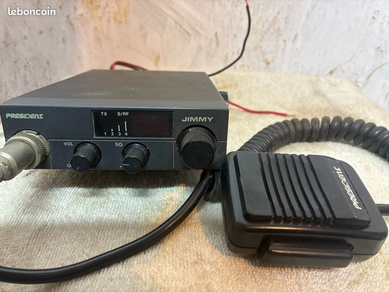 Pack CB President Jimmy – Radio Mobile 40 Canaux Avec Micro, Antenne, étrier