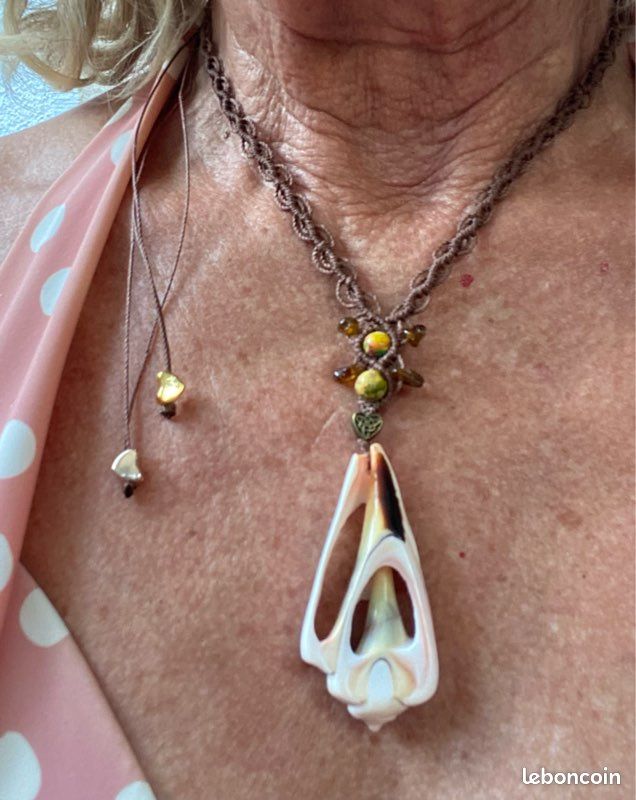 Collier macramé et coquillages (image 3)