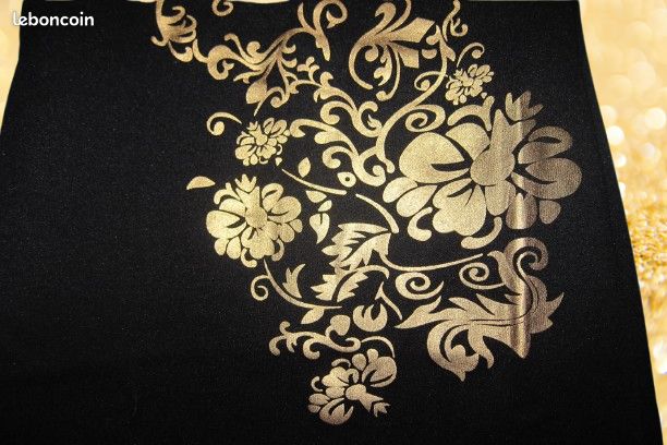Robe courte noir/doré 36 (image 8)