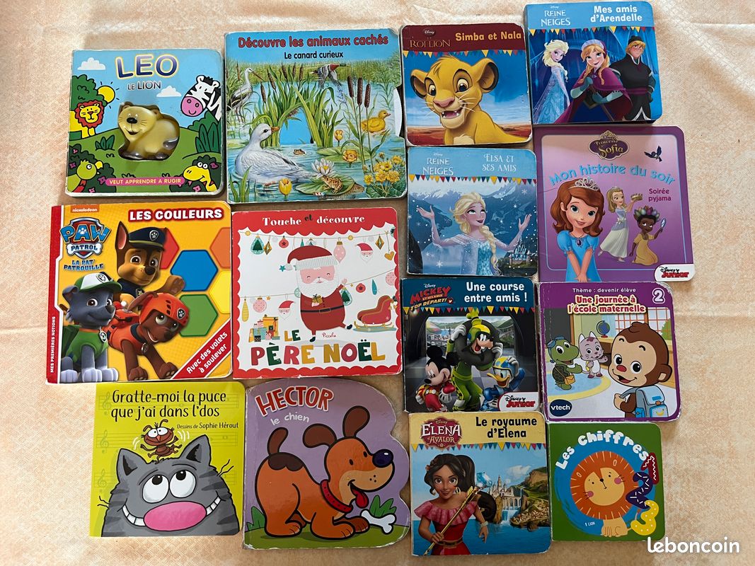 Lot petits livres cartonnés enfants (image 1)
