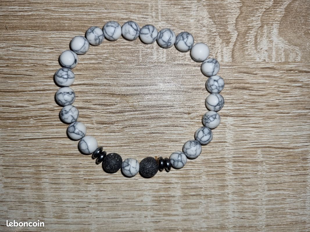 Lot De 7 Bracelets En Pierre Naturelle - Style Ethnique Bohème - Occasion Bon État