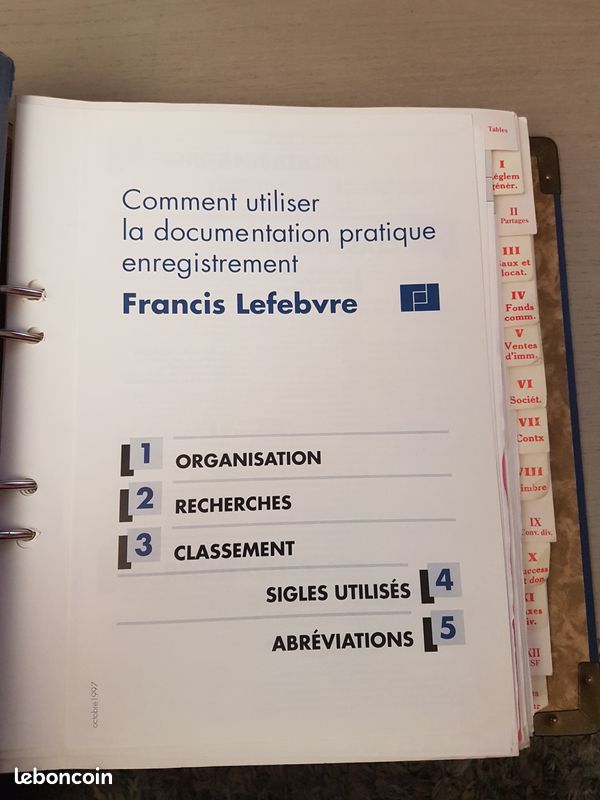 Feuillets de documentation pratique enregistrement F.Lefebvre (image 2)