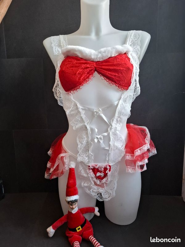 lingerie sexy noel Christmas Lingerie & Sexy Santa Costumes – 3wishes.com main image 1