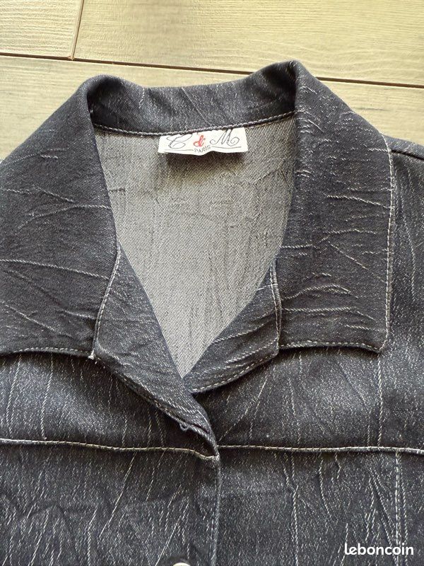 Ensemble veste pantalon taille élastique neuf 44 C&M Paris (image 4)
