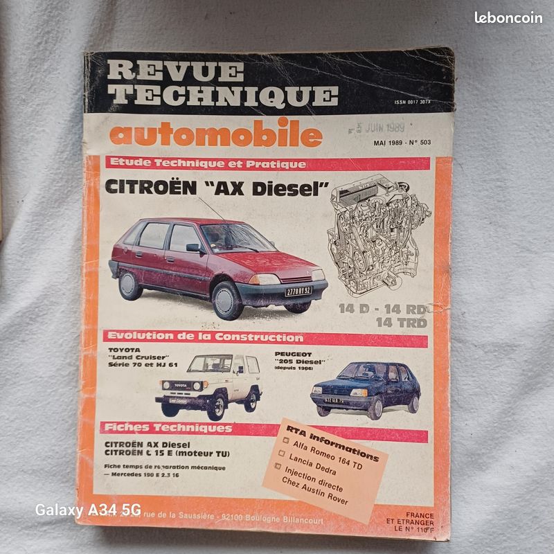 Revue technique citroen ax diesel (image 1)