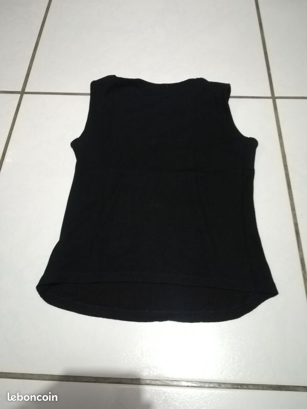 Top court noir imprimé Jennyfer taille S (image 2)