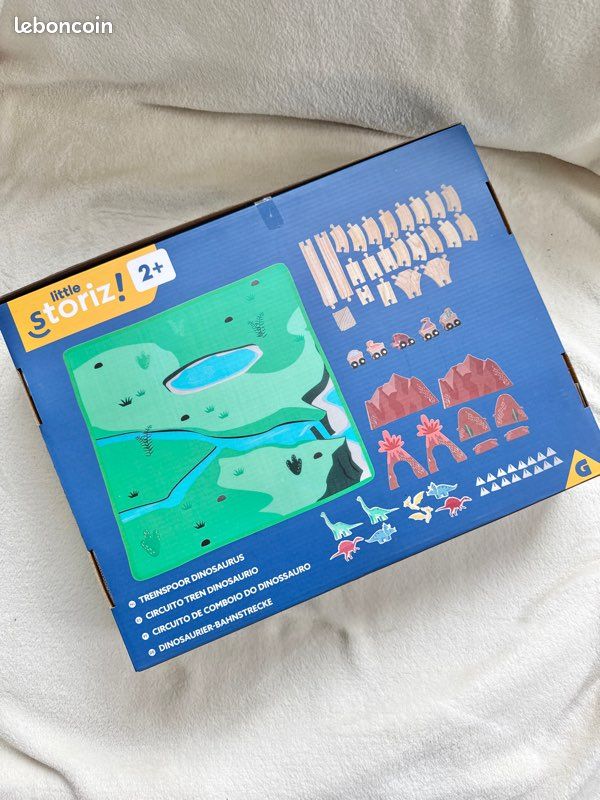 Coffret jouet circuit train dinosaure en bois Gifi (image 2)