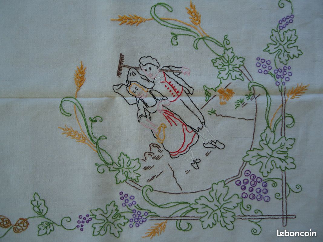 Nappe broderie coton alsaciens alsaciennes (image 7)