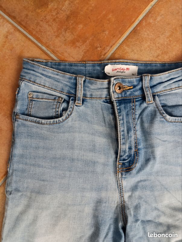 K Jean stretch bleu clair skinny Jennyfer taille 36 (image 3)