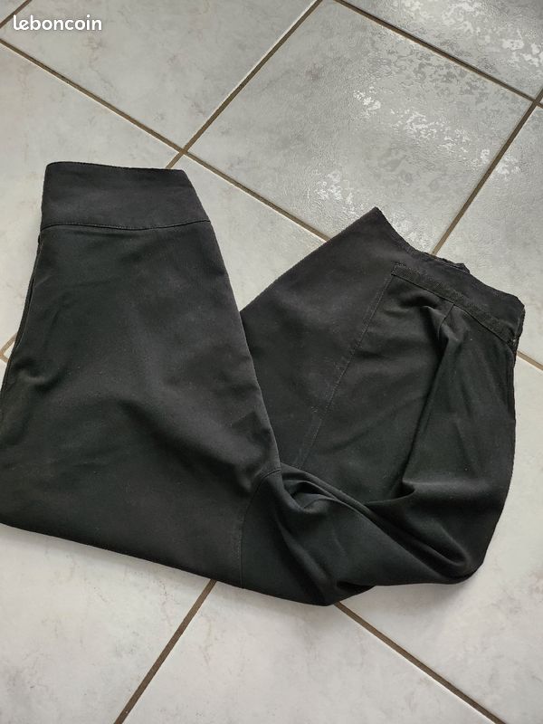 Pantalon noir 7/8 Taille 42 Patrice Bréal (image 3)