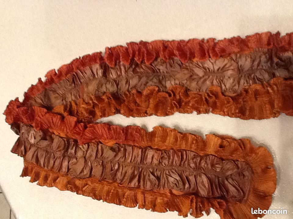 écharpe - foulard - gaufré rouille (image 1)