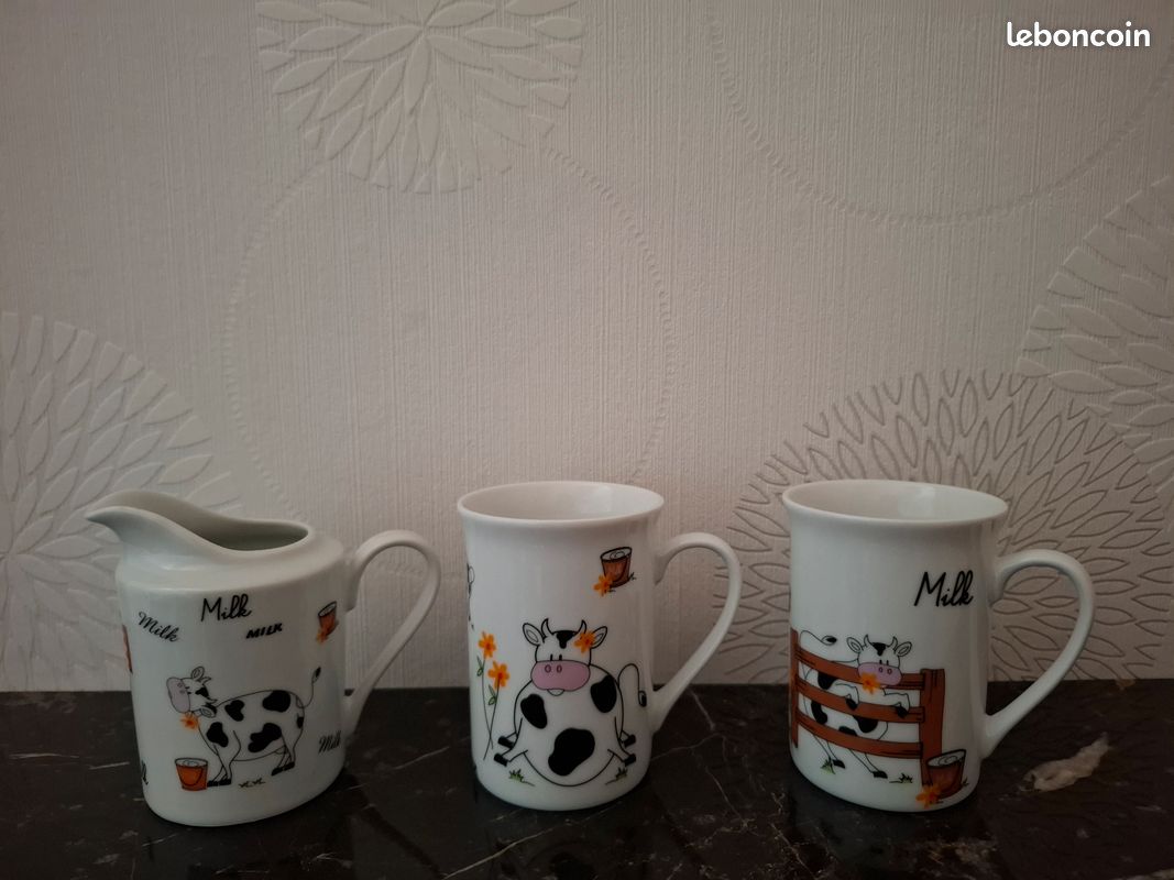 Tasses à café motifs vaches (image 1)