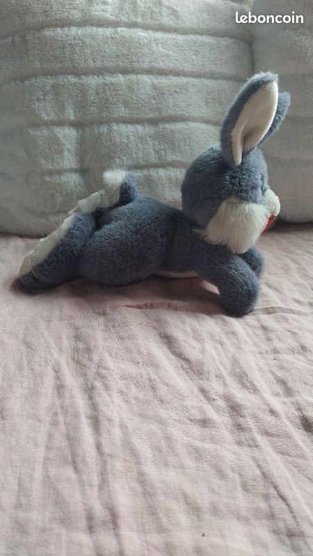 Doudou lapin gris (image 2)