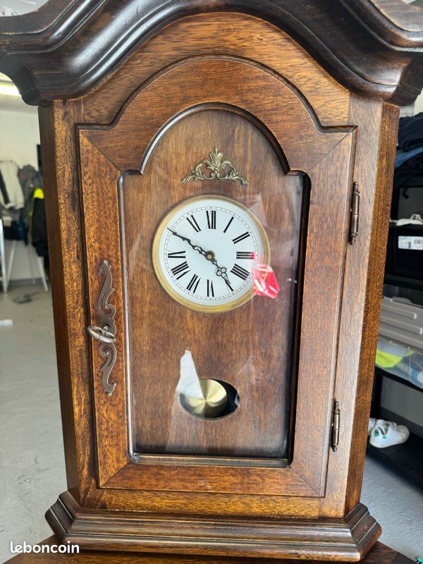 RARE Horloge de Parquet d’Angle 2 Parties – Charme Ancien, État à Saisir (image 3)
