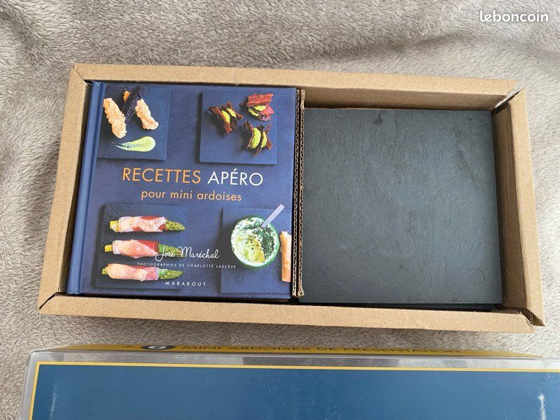 Kit 6 mini ardoises apéro avec livre de recettes – Neuf en boîte d’origine (image 18)