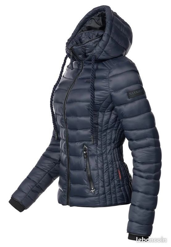 Manteau D'hiver Long Pour Femme Navahoo Umay - Matelassé, Capuche Avec Fourrure Amovible, Coupe Cintrée, Tailles XS-XXL