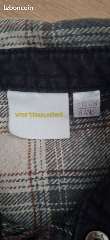Chemise garçon 7 ans en coton marque verbaudet (image 10)