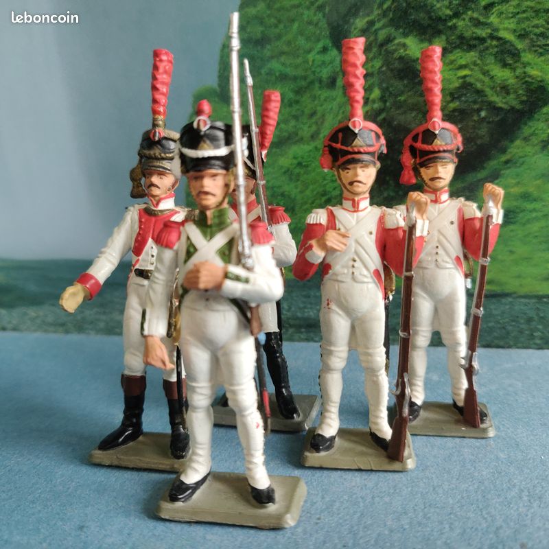 Figurine Starlux Empire - Soldat Napoléonien En Plastique - Collection Vintage