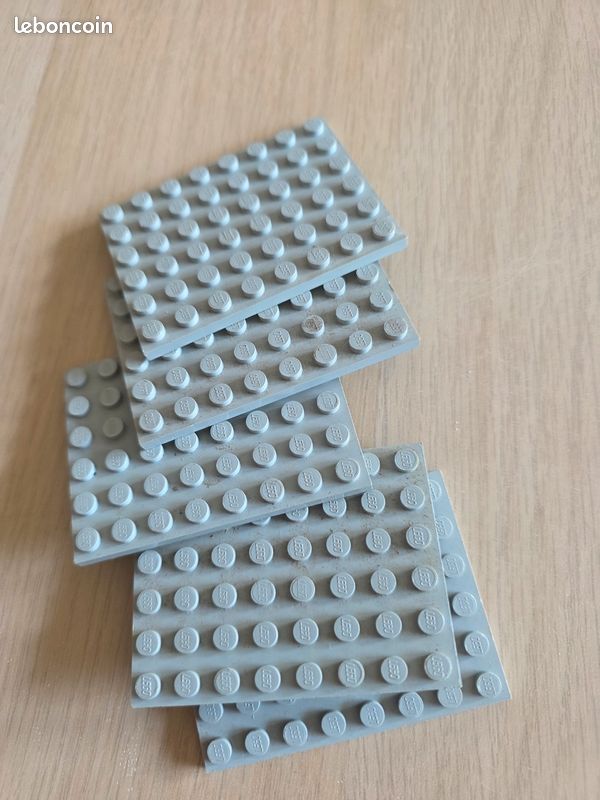 Lot de plaques legos gris anciens annee 60/70 (image 9)
