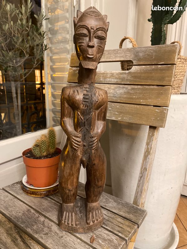 Statue bois africaine (image 1)