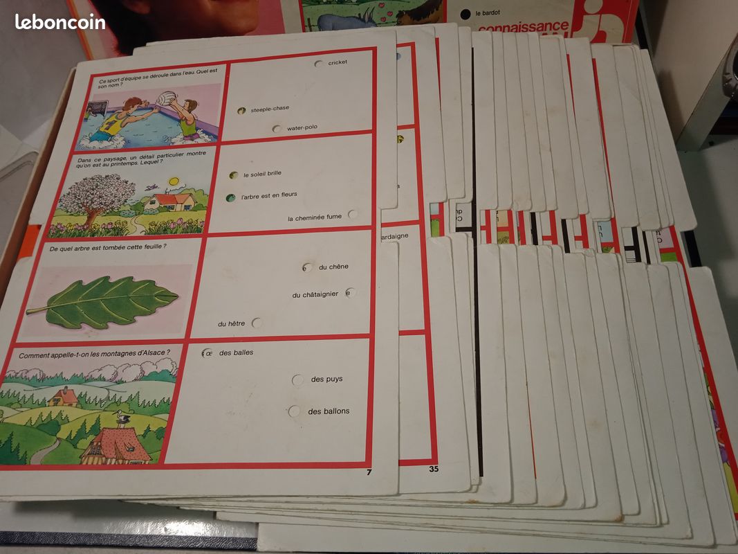 Jeu éducatif Vintage Nathan Images Et Mots - Année 1981 - Occasion, Non Fonctionnel - Pour Collection