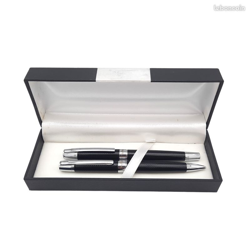 Stylo Et Porte-mines Thierry Mugler Neuf Avec étiquettes – Parure élégante En Acier