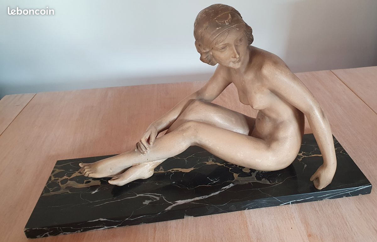 Statue de femme art déco, (image 5)