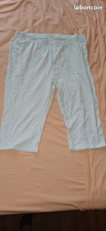 2 Cyclistes coton noir et blanc XXL neufs sans etiquettes (image 2)