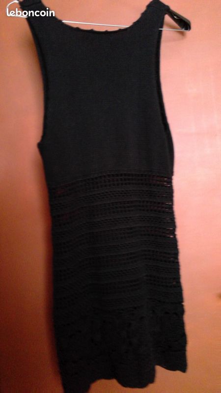 Robe crochet noir (image 2)