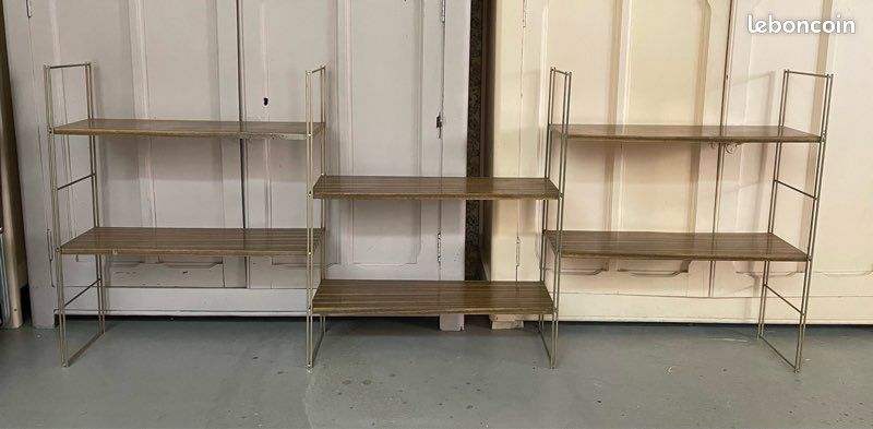 Triple étagère murale modulable style string (image 1)
