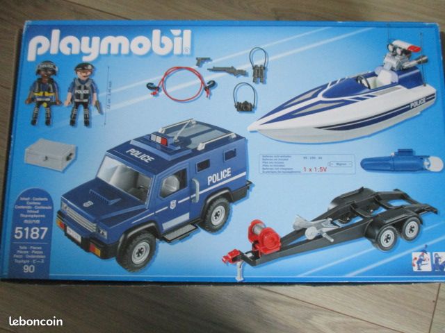 Playmobil 5187 Fourgon et vedette de police (image 11)
