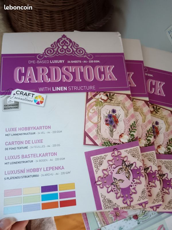 Gros lot scrapbooking loisirs créatifs activités manuelles papeterie strass (image 4)