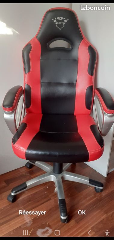 Chaise Bureau Chaise Trust Gxt 705 Chaise Gaming Ameublement