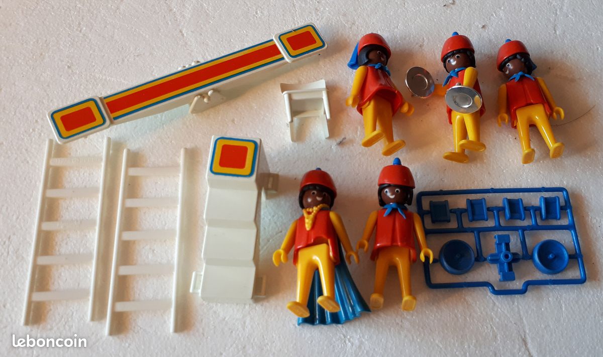 Playmobil Vintage City Life Set Cirque 3512 (1978) - Artistes Acrobates Avec Boîte