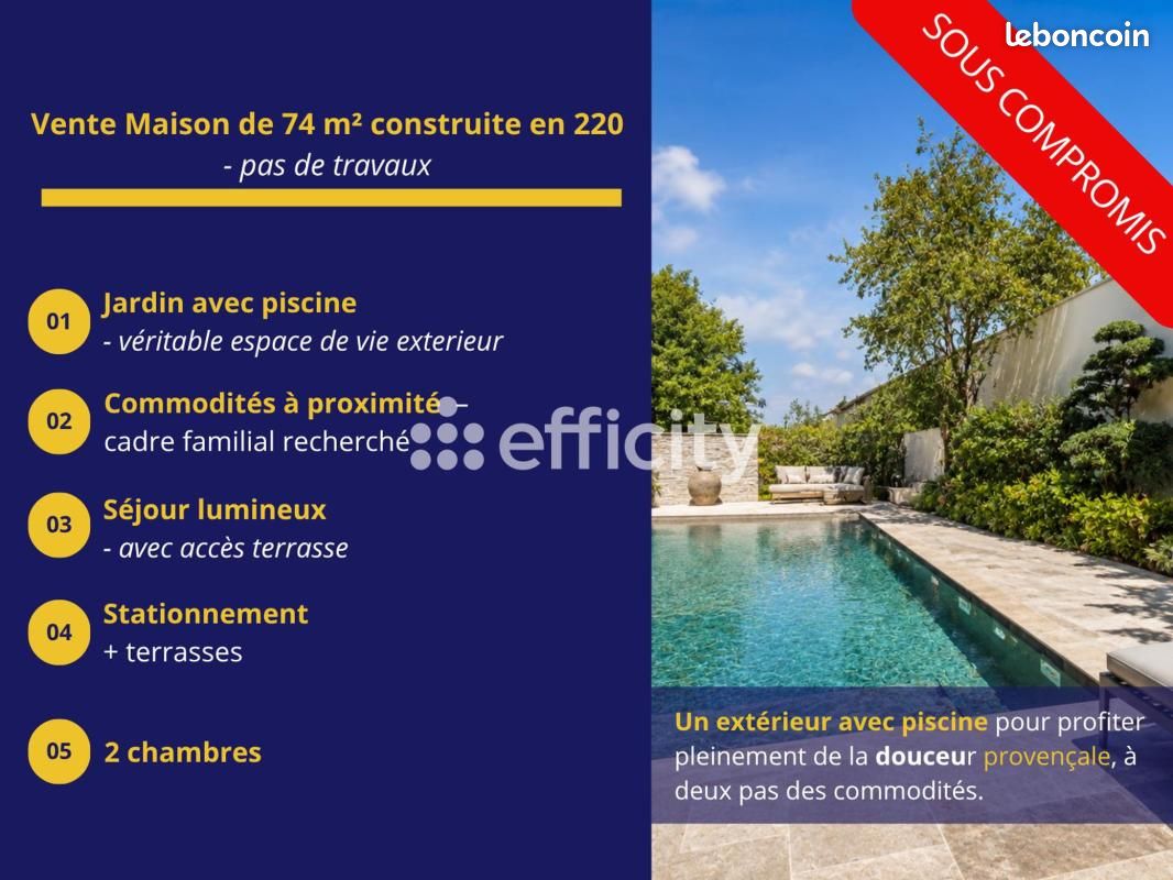 Maison 3 pièces 74 m² · à Peyrolles-en-Provence · 74 m² · 330 000 €