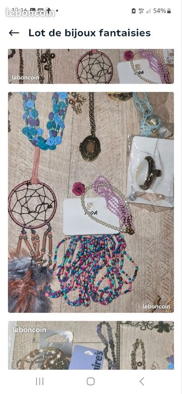 Lot De Bijoux Fantaisie Neufs - Colliers, Bracelets, Boucles D'oreilles - Sans Emballage