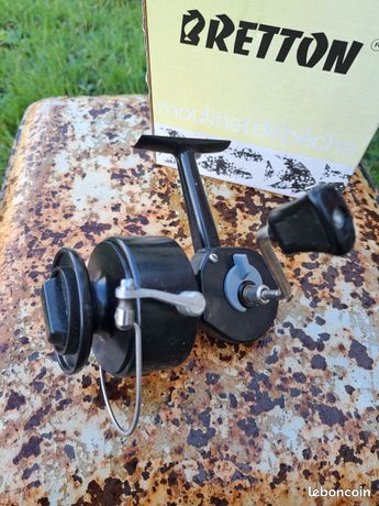 MOULINET PÊCHE ANCIEN mouche pivotant BRETTON vintage french fishing reel EUR 50,00 - FR