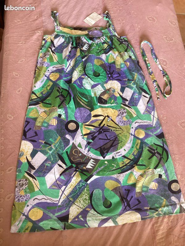 Robe 80´s verte (image 2)