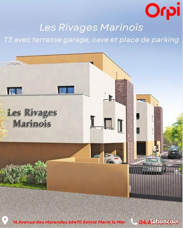 Appartement 3 pièces 65 m² · à Sainte-Marie-la-Mer · 65 m² · 237 154 €