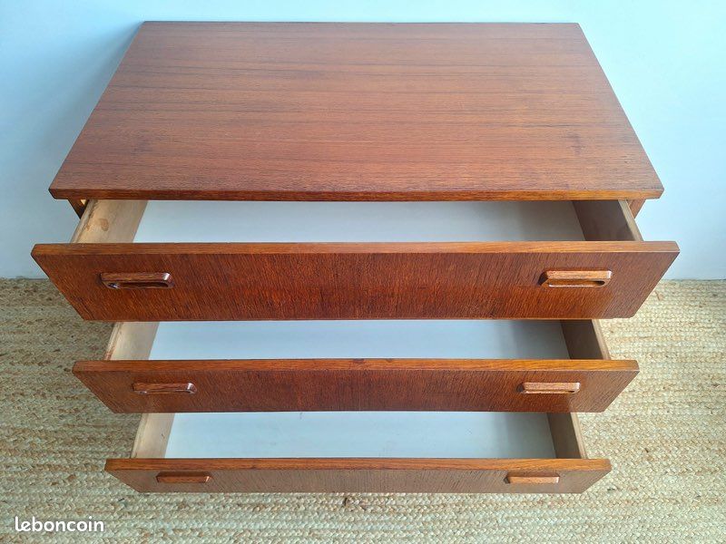 Commode vintage en teck, meuble design scandinave (image 4)