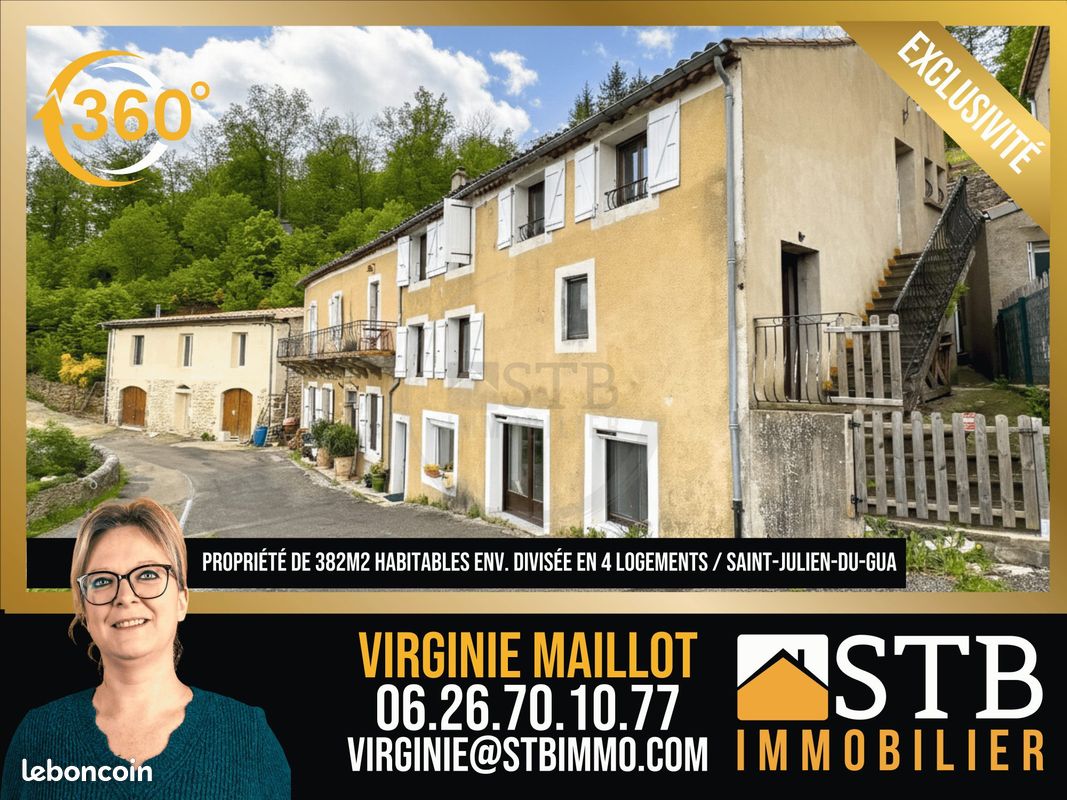 Maison 23 pièces 366 m² · à Saint-Julien-du-Gua · 366 m² · 420 000 €