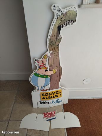 Pancarte Publicitaire Astérix Originale - Carton 72x45 Cm, Années 2000