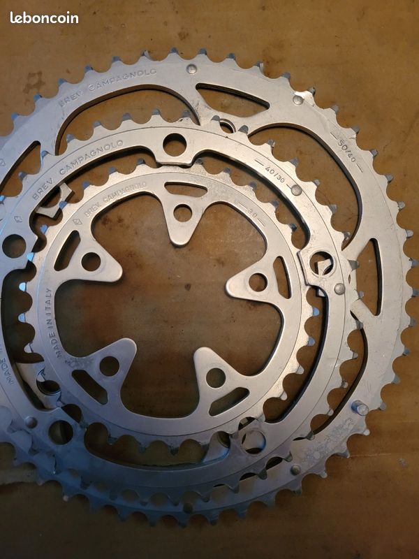 Plateau Triple Campagnolo Vintage Italie - Boulons Et Entretoises - Occasion