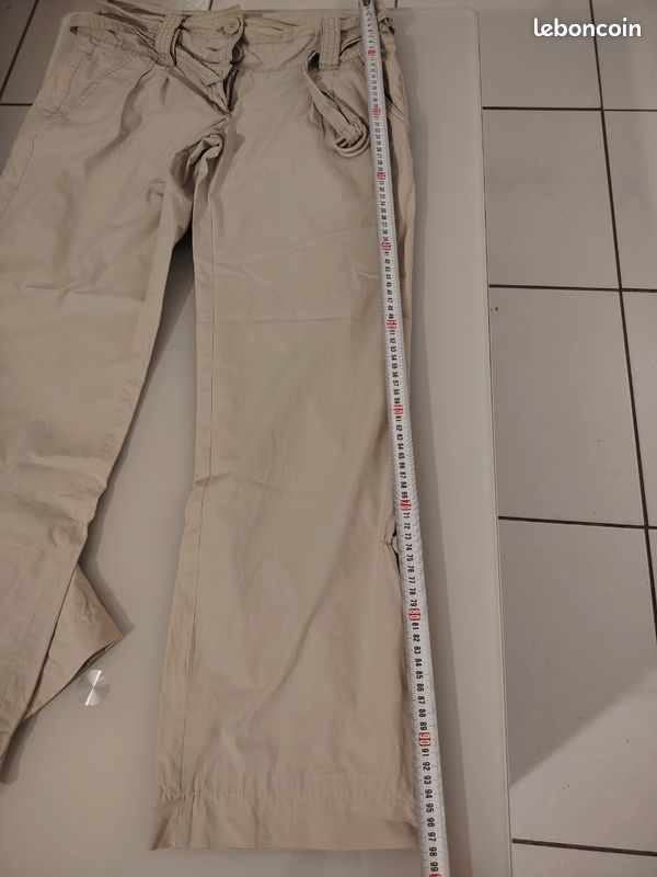 Pantalon Femme Camaïeu - Taille 40, Couleur Beige, Neuf Sans étiquettes