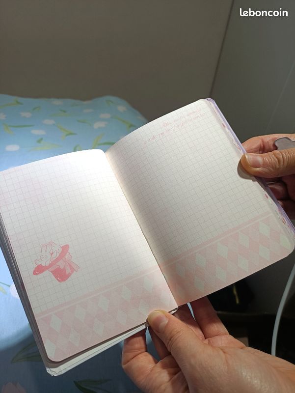 Carnet de notes Kawaii mignon avec motif imprimé en style dessin animé, idéal pour les étudiants et comme journal de planification (image 2)