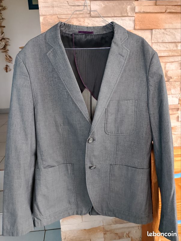 Veste de costume gris chiné 42 Devred homme Vêtements