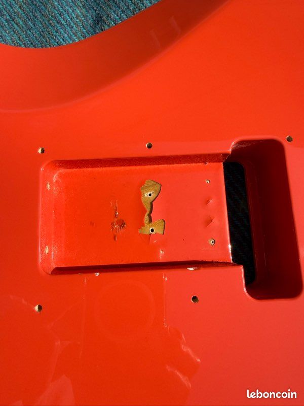 Corps Telecaster Deluxe Warmoth Custom – Frêne 1 pièce (Swamp Ash) - Fiesta Red (image 7)