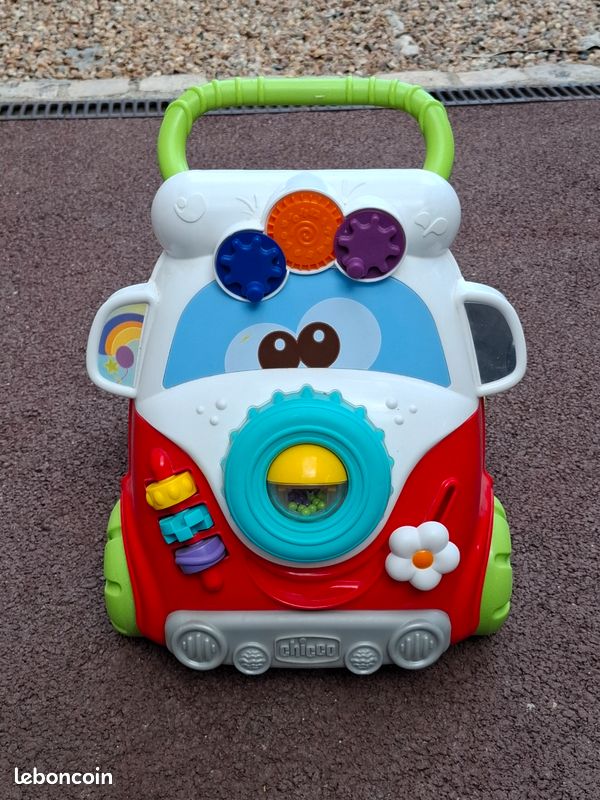 Porteur Pousseur Happy Hippie CHICCO Trotteur Chariot de